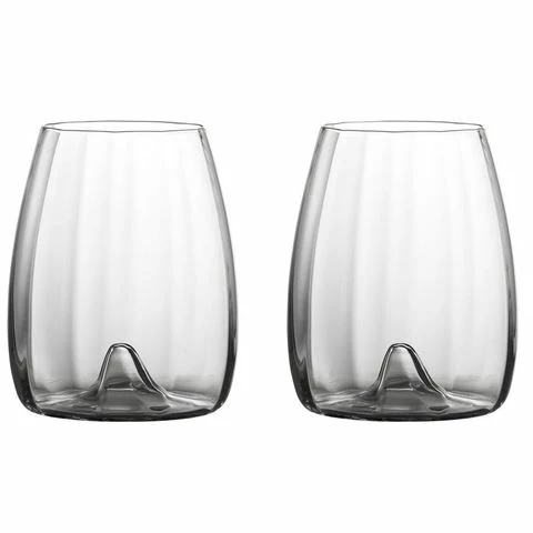 Waterford - Elegance Optic Stemless Crystal Wine Set 2pce 1 Waterford - Elegance Optic Stemless Crystal Wine Set 2pce