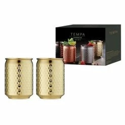 Tempa - Spencer Hammered Gold Tumbler Set 2pce