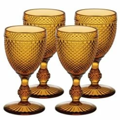 Vista Alegre - Bicos Water Goblets 4pce Set Amber