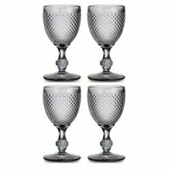 Vista Alegre - Bicos Water Goblets 4pce Set Grey