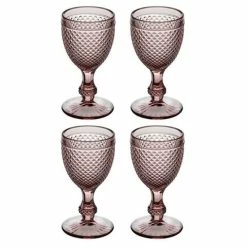 Vista Alegre - Bicos Water Goblets 4pce Set Pink