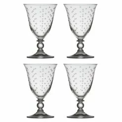 Francalia - Dots Piana Wine Glass 260ml Set Of 4pc