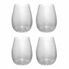 Francalia - Stripe Stemless Wine Glass 460ml Set Of 4pc