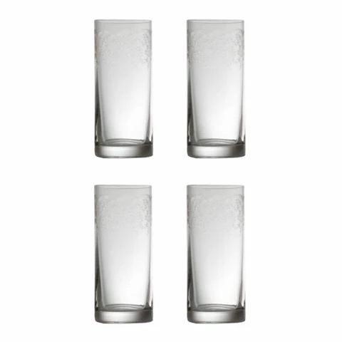 Francalia - Piana Floral Tumbler 300ml Set Of 4pc 1 Francalia - Piana Floral Tumbler 300ml Set Of 4pc