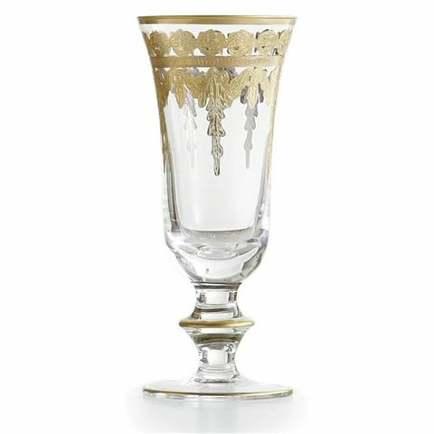 Arte Italica - Vetro Gold Flute Glass 265ml 1 Arte Italica - Vetro Gold Flute Glass 265ml