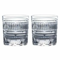 Royal Doulton - R&D Radial Tumbler Set Crystal 2pce