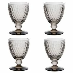Villeroy & Boch V&B - Boston Water Goblet Smoke Set 4pce