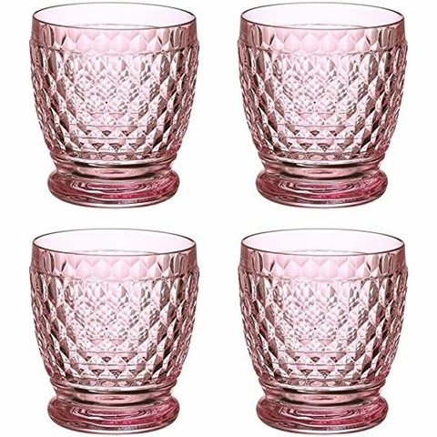 Villeroy & Boch V&B - Boston Rose Old Fashioned Tumbler Set 4pce 1 Villeroy & Boch V&B - Boston Rose Old Fashioned Tumbler Set 4pce