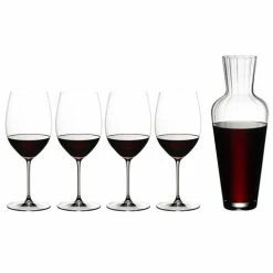 Riedel - Veritas Pay 4 X Cabernet/Merlot +1 X Mosel Decanter