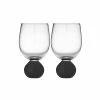 Tempa - Astrid Wine Glass Matte Black Set 2pce