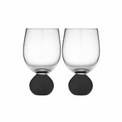 Tempa - Astrid Wine Glass Matte Black Set 2pce