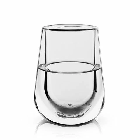 Viski - Glacier Double Walled Chilling Wine Glass 1 Viski - Glacier Double Walled Chilling Wine Glass