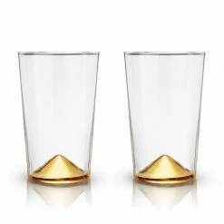 Viski - Gold Pointed Cocktail Tumblers