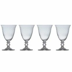 Francalia - Piana Wine Glass Set Fishnet 250ml 4pce