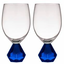 Tempa - Zhara Crystal Wine Glass Set Sapphire 2pce