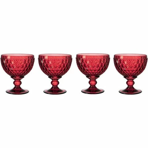 Villeroy & Boch V&B - Boston Coloured Champagne/Dessert Bowl Red Set 4pce 1 Villeroy & Boch V&B - Boston Coloured Champagne/Dessert Bowl Red Set 4pce