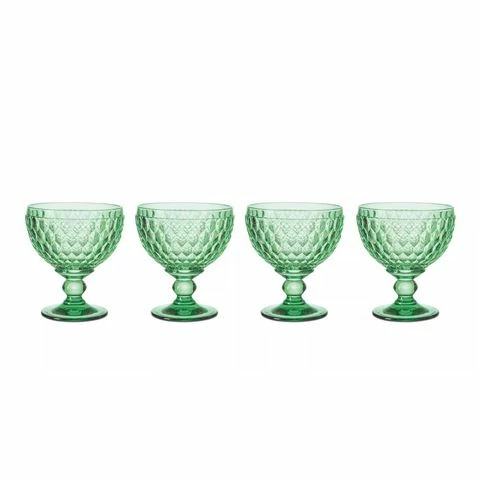Villeroy & Boch V&B - Boston Coloured Champagne/Dessert Bowl Green Set 4pce 1 Villeroy & Boch V&B - Boston Coloured Champagne/Dessert Bowl Green Set 4pce