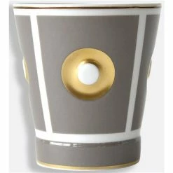 Bernardaud - Eolie Goblet Taupe & Gold 250ml