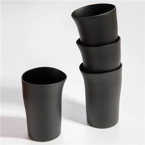 Fink - Beaker Matt Black Set 4pce 1 Fink - Beaker Matt Black Set 4pce