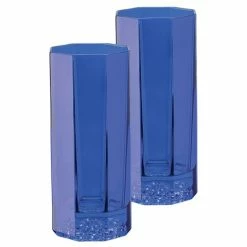 Rosenthal - Versace Medusa Lumiere Longdrink Blue Set 2pce