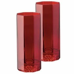 Rosenthal - Versace Medusa Lumiere Longdrink Red Set 2pce