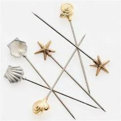 Joanna Buchanan - Shell Cocktail Picks Set 6pce