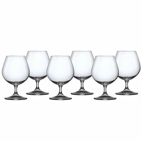 Bohemia - Lara Brandy Glass 400ml Set 6pce 1 Bohemia - Lara Brandy Glass 400ml Set 6pce