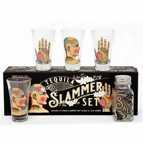 Luxe By Peter's - Phrenology Palmistry Tequila Slammer Set 1 Luxe By Peter's - Phrenology Palmistry Tequila Slammer Set