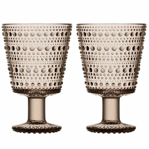 Iittala - Kastehelmi Universal Glass Linen 260ml Set 2pce 1 Iittala - Kastehelmi Universal Glass Linen 260ml Set 2pce