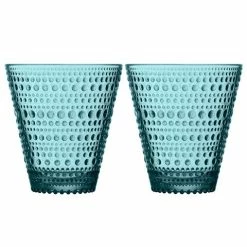 Iittala - Kastehelmi Tumbler Sea Blue 300ml Set 2pce