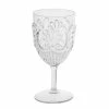 Flair Decor - Acrylic Wine Glass Scollop Clear