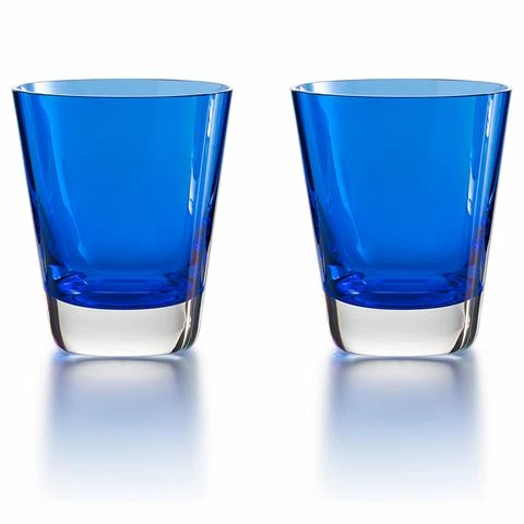 Baccarat - Mosaique Tumbler Blue Set 2pce 1 Baccarat - Mosaique Tumbler Blue Set 2pce