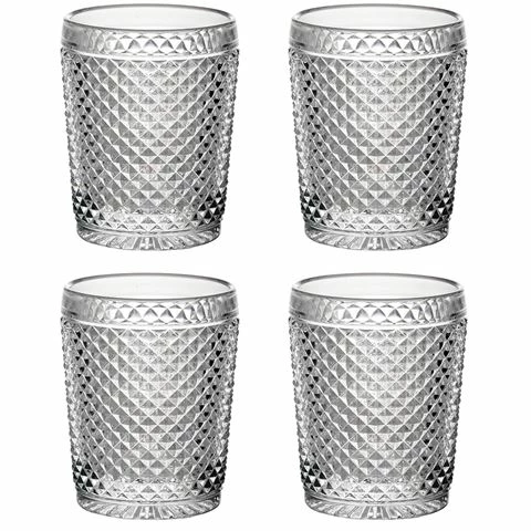 Vista Alegre - Bicos Old Fashioned Tumblers 4pce Set Clear 1 Vista Alegre - Bicos Old Fashioned Tumblers 4pce Set Clear