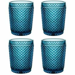 Vista Alegre - Bicos Old Fashioned Tumblers Azul Blue Set 4pce