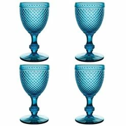 Vista Alegre - Bicos Water Goblets 4pce Set Azul Blue