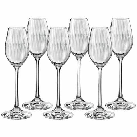 Bohemia - Waterfall Liqueur Glass Set 60ml 6pce 1 Bohemia - Waterfall Liqueur Glass Set 60ml 6pce