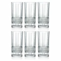 RCR Crystal - Brillante Hi-Ball Tumbler Set 369ml 6pce