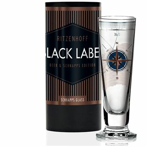 Ritzenhoff - Black Label Schnapps Glass Compass 52ml 1 Ritzenhoff - Black Label Schnapps Glass Compass 52ml