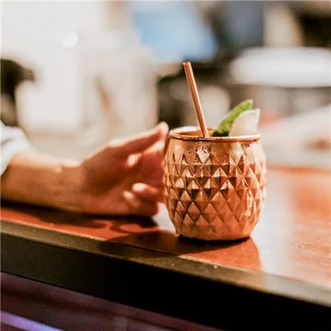 Clinq - Copper Straw Set With Cleaning Brush 6pce 1 Clinq - Copper Straw Set With Cleaning Brush 6pce