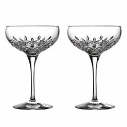 Waterford - Lismore Essence Champagne Crystal Saucers 2pce