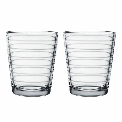 Iittala - Aino Aalto Tumbler Clear 220ml Set 2pce 1 Iittala - Aino Aalto Tumbler Clear 220ml Set 2pce