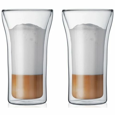 Bodum - Assam Double Wall Thermo Glasses 400ml Set 2pce 1 Bodum - Assam Double Wall Thermo Glasses 400ml Set 2pce